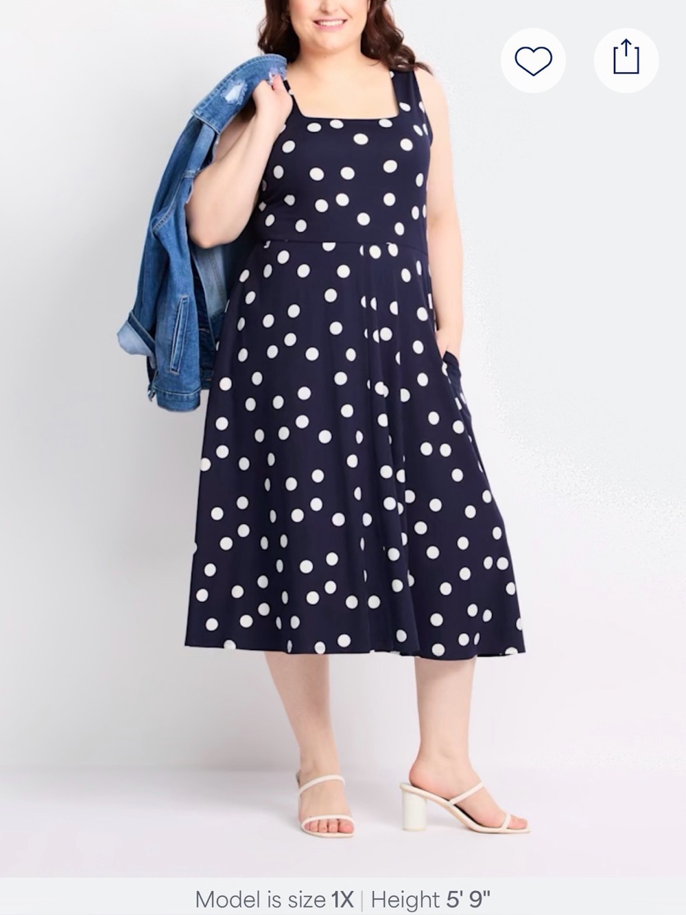 Nine Britton - Marinca Square Neck Dress NWOT